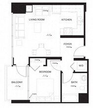1C w Balcony Renovation 2 S-0209 floor plan
